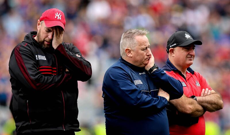 Pat Ryan and his staff did not enjoy the way Cork lost to Tipperary in the 2025 All-Ireland final. Photograph: Ryan Byrne/Inpho