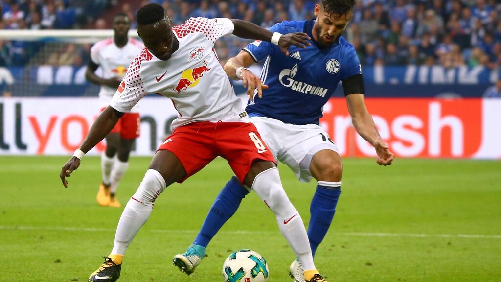 RB Leipzig’s Naby Keita will be a Liverpool player next season. Photograph: Reuters