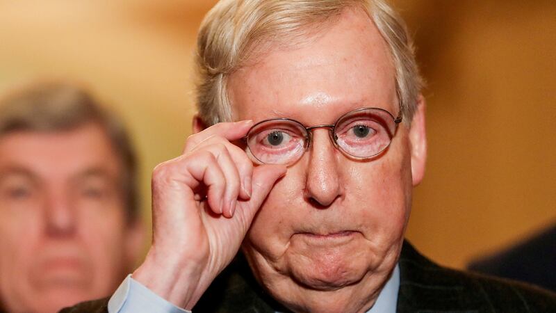 US Senate majority leader Mitch McConnell wants as swift a trial as possible. Photograph: Reuters