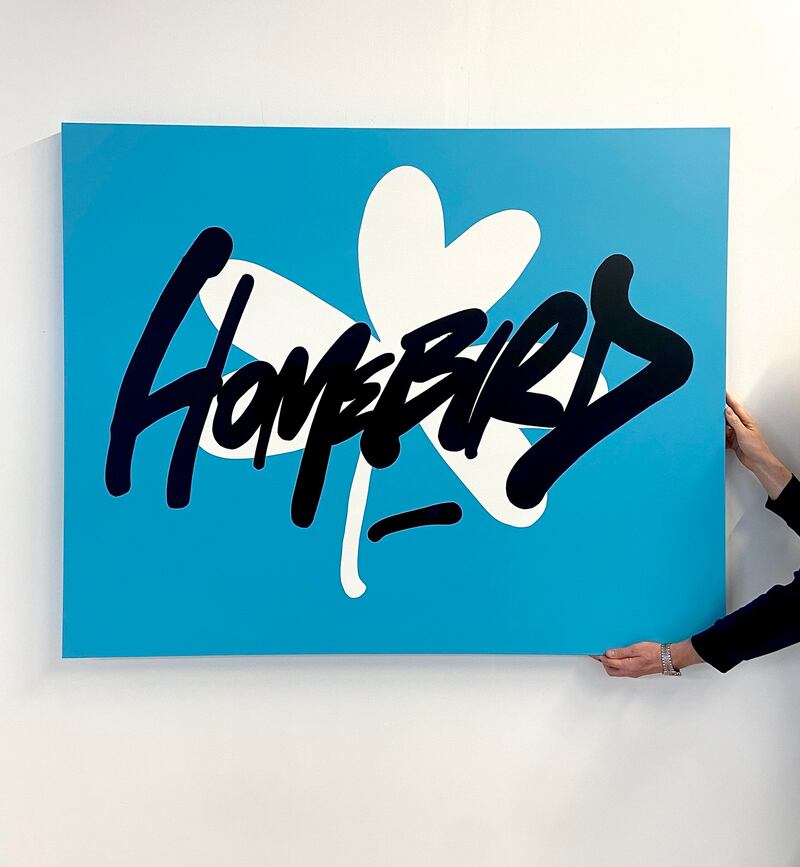 Maser’s Homebird painting for raffle