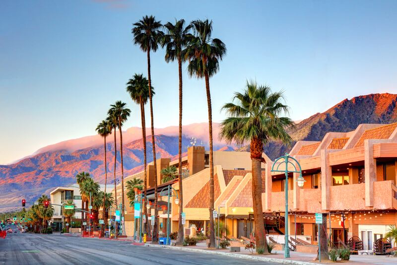 Palm Springs is a desert resort city in California today. Photograph: Denis Tangney Jr/Getty