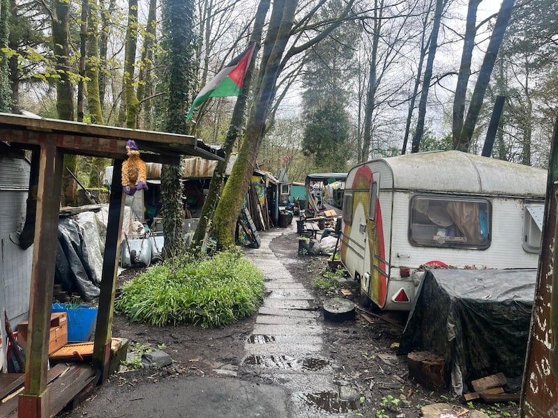 Faslane Peace Camp. Photograph: Mark Paul