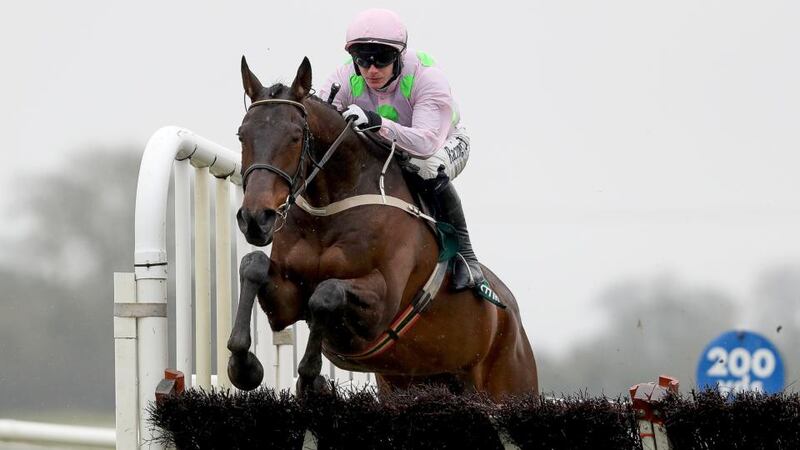 Getabird and Paul Townend en-route to a commanding win at Fairyhouse. Photograph: Bryan Keane/Inpho