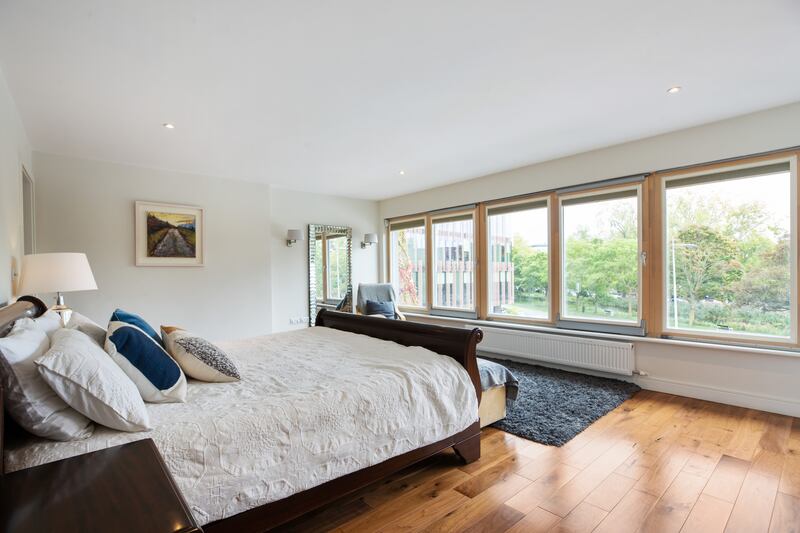 The canal can be seen from the front bedroom