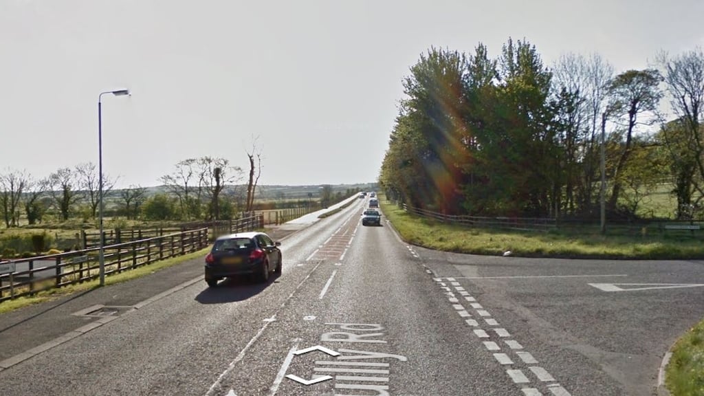 Gerald McElreavey (88), from the Ballymoney area, was injured when his car was in collision with a digger. The incident happened on the Quilly Road (above) between Articlave and Coleraine. File photograph: Google Street View