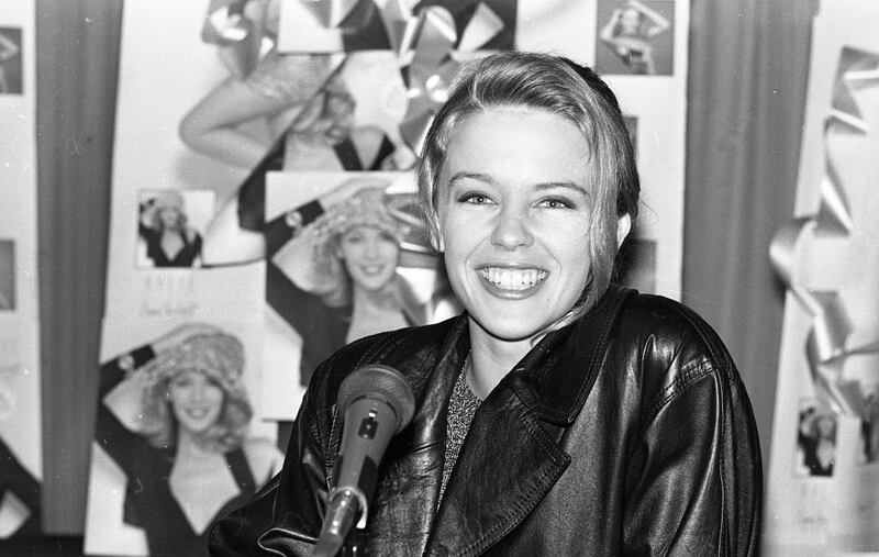 Kylie Minogue in the Westbury Hotel, Dublin, in 1990. Photograph: Independent News and Media/Getty Images
