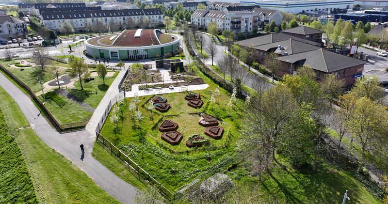 Breathing Space, which won a gold medal at Bloom 2023 for Fingal County Council, was adapted for reuse at the new Meakstown Community Garden in Lanesborough Park, Dublin 15