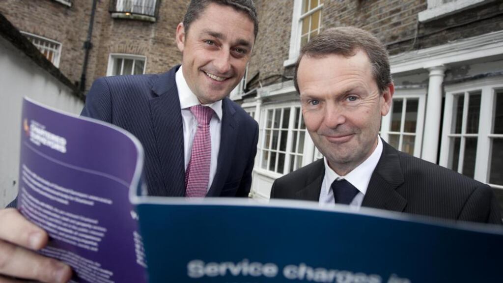 At the launch of the new guide in Dublin are Jerome O’Connor (right) and fellow chartered surveyor Roy Deller