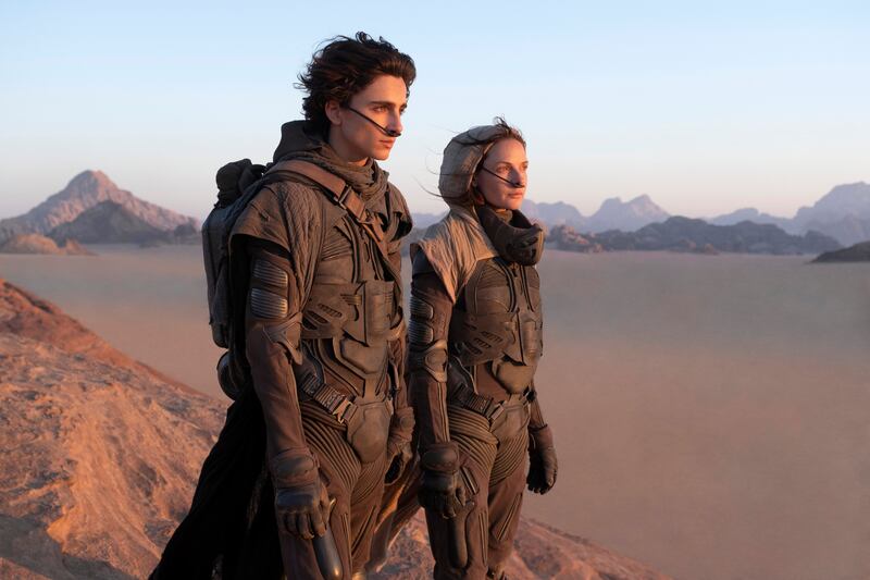 Dune: Timothée Chalamet and Rebecca Ferguson in Denis Villeneuve's film. Photograph: Chiabella James/Warner Bros