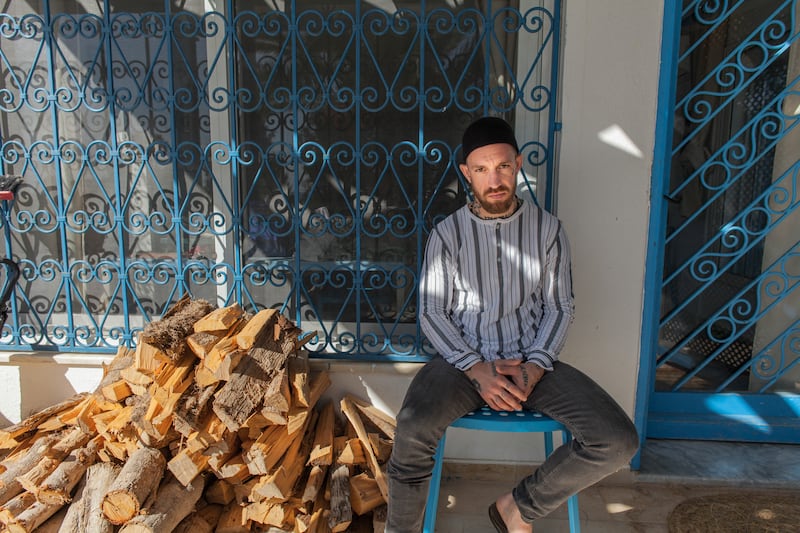 Fergie Chambers at his home in Tunis, Tunisia, in 2024. Photograph: Chedly Ben Ibrahim/NurPhoto/Getty
