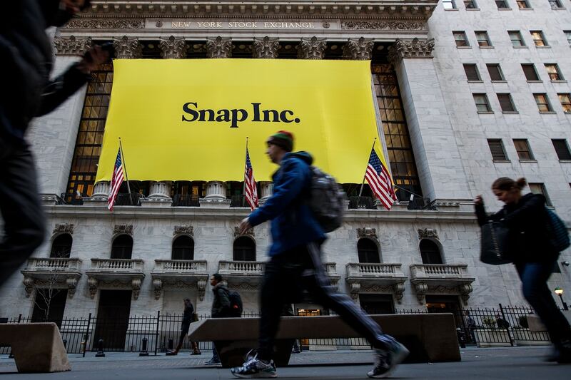 $20bn flotation of Snap sees ‘a nosebleed’s worth of demand’ for shares