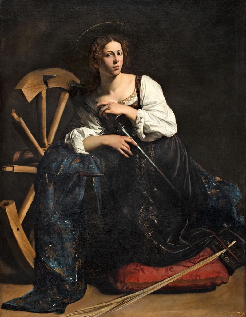 Caravaggio: St Catherine of Alexandria. Photograph: Museo Nacional Thyssen-Bornemisza, Madrid
