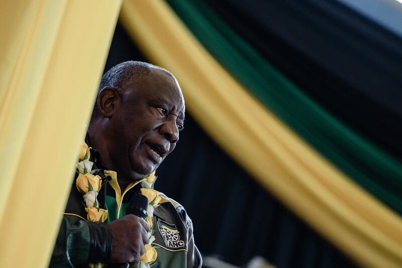South African president Cyril Ramaphosa called Putin and Zelenskiy this month when he was battling the fallout from a US accusation that his country covertly supplied arms to Russia. Photograph: Rajesh Jantilal/AFP via Getty Images