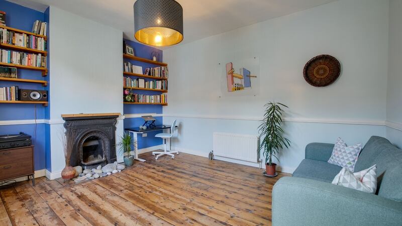 The living room.