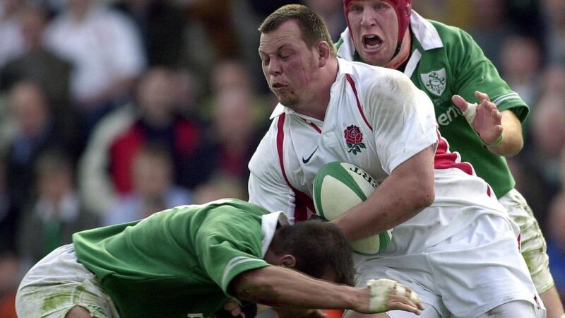 Former England hooker Steven Thompson, 43, has ben diagnosed with early onset dementia. Photograph: Eric Luke