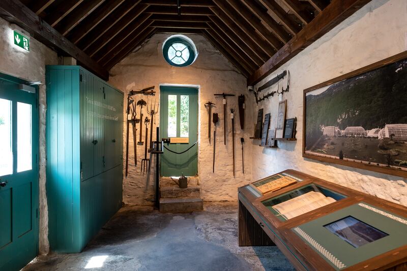 The restored Kylemore Abbey tool shed. Photograph: Aoife Herriott