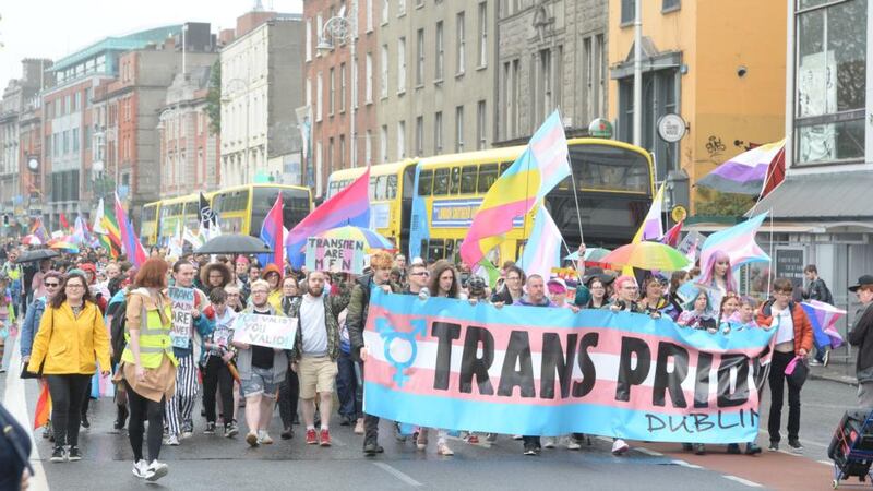 Hundreds take part in Trans Pride parade in Dublin