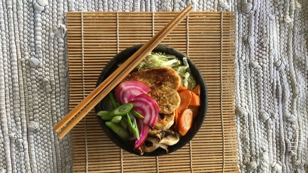 You might need to nip out to the shops to make this one, but this vegan, gluten-free tempeh broth is endlessly versatile once you have a few core ingredients