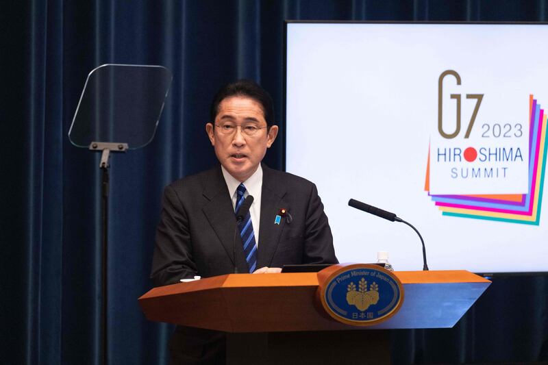 Current G7 president Japan said it was considering new sanctions against Russia without giving any details. Photograph: Stanislav Kogiku/Getty