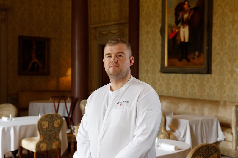 Chef Adam Nevin at the Morrison Room, Carton House. Photograph: Nick Bradshaw