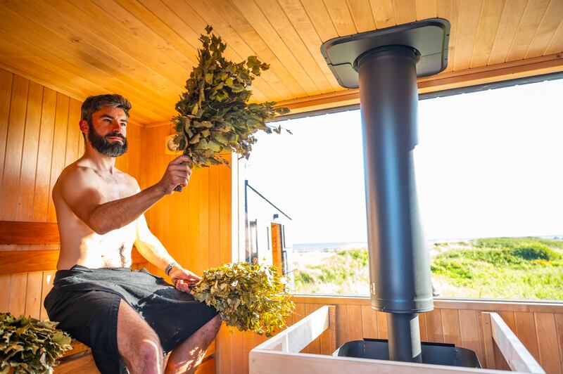 Rituals session at Driftwood Saunas, Co Galway. Photograph: Martin Kalvaster Photography