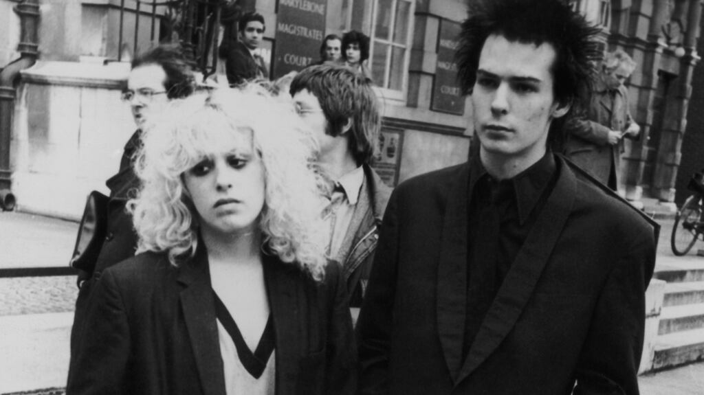 Sex Pistols bassist Sid Vicious with his girlfriend Nancy Spungen in 1978. Photograph: Daily Express/Hulton Archive/Getty Images