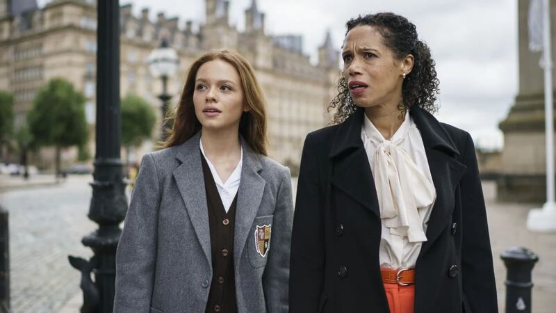Sadie Soverall  and Vinette Robinson in The Gathering. Photograph: James Stack/ Channel 4/World Productions