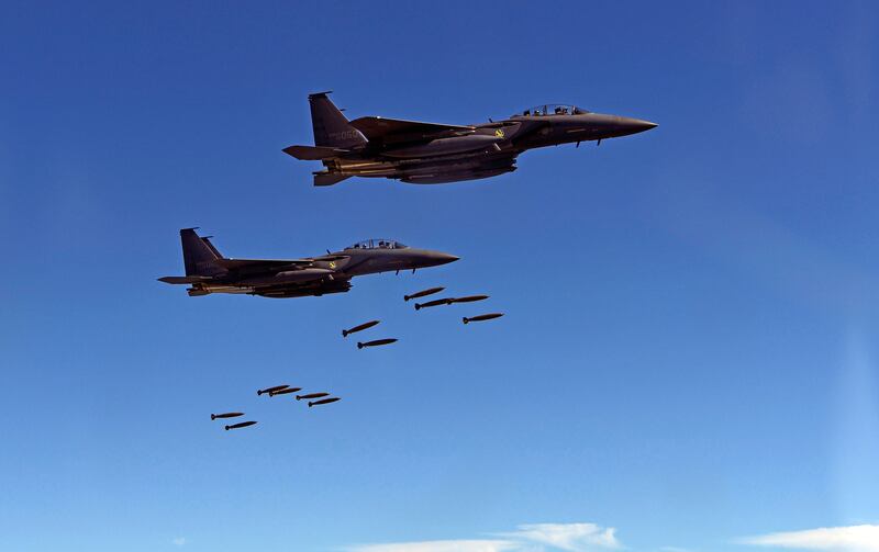 The US military is using its existing weapons supplies at steep rates to meet US Central Command’s immediate needs in the Iran war. Photograph: Getty Images