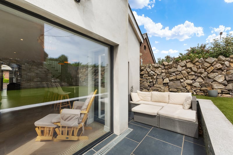 Sunken patio