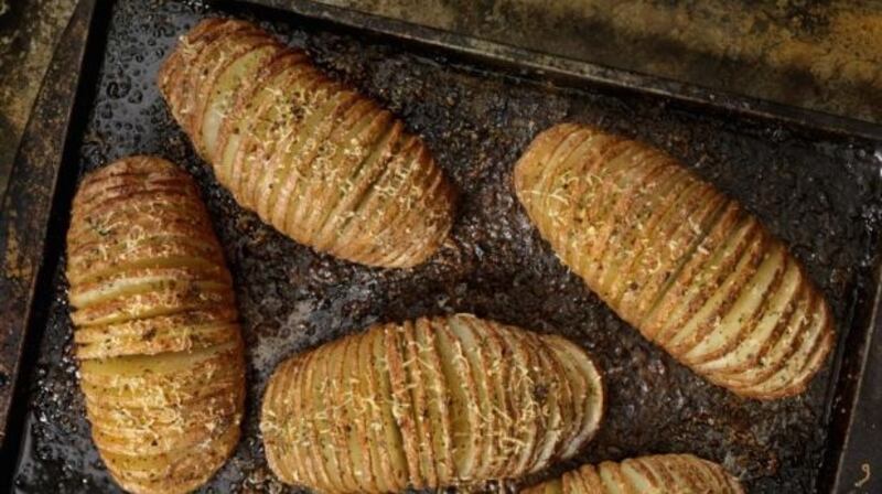 Hasselback potatoes by Jess Murphy