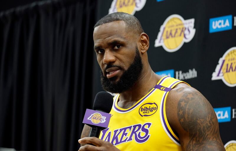 LeBron James. Photograph: Kevork Djansezian/Getty