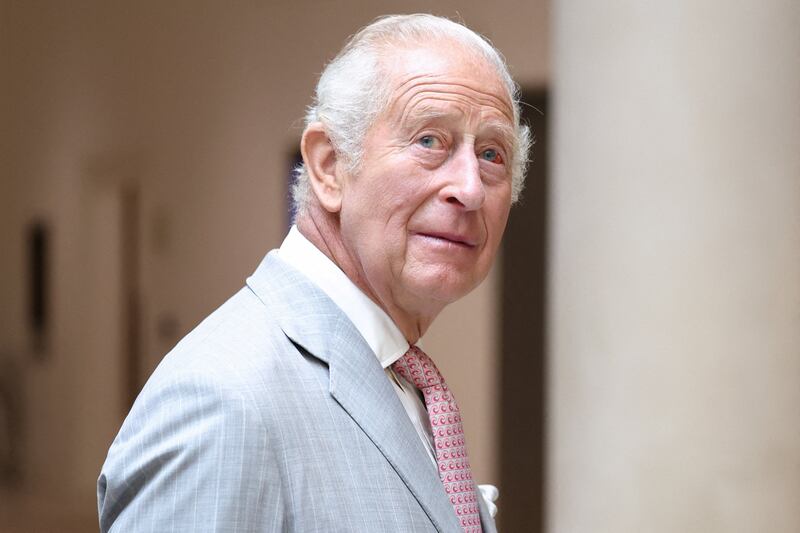 King Charles in London on Friday. Photograph: Toby Shepheard/Pool/AFP via Getty