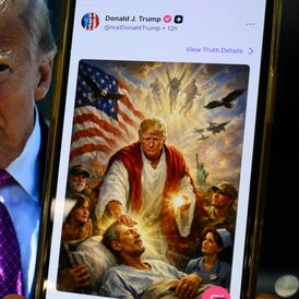 Trump deletes post with AI image depicting him as Jesus: ‘I thought it was me as a doctor’