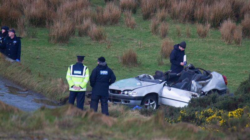 The scene of the accident where the four young men lost their lives. Photograph: North West Newspix
