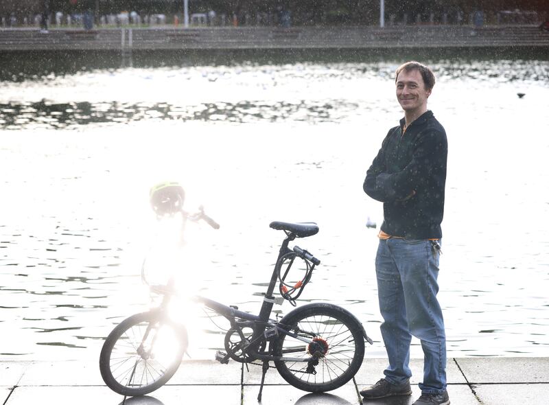 Despite his family's difficulties in securing housing in Dublin, Corrado Grappiolo is glad to be back, and plans to stay in Ireland until he retires, if not for longer. Photograph: Bryan O’Brien/The Irish Times 
