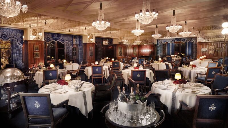 The George V diningroom at Ashford Castle