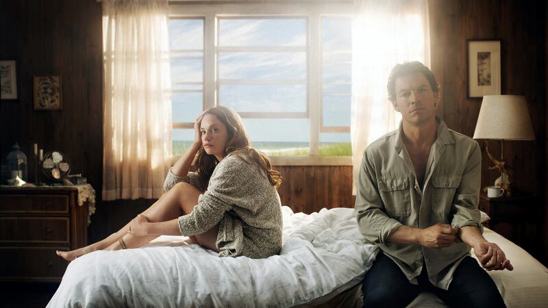 Ruth Wilson and Dominic West in the hit Showtime  TV show ‘The Affair’. The show  hired Perel as a consultant on affairs