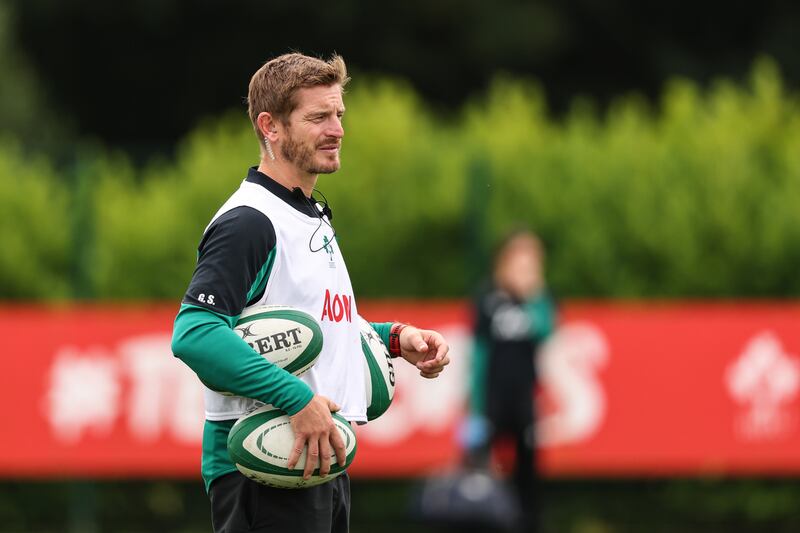 Ireland assistant coach Gareth Steenson notes a marked improvement in the team over the last year. Photograph: Ben Brady/Inpho