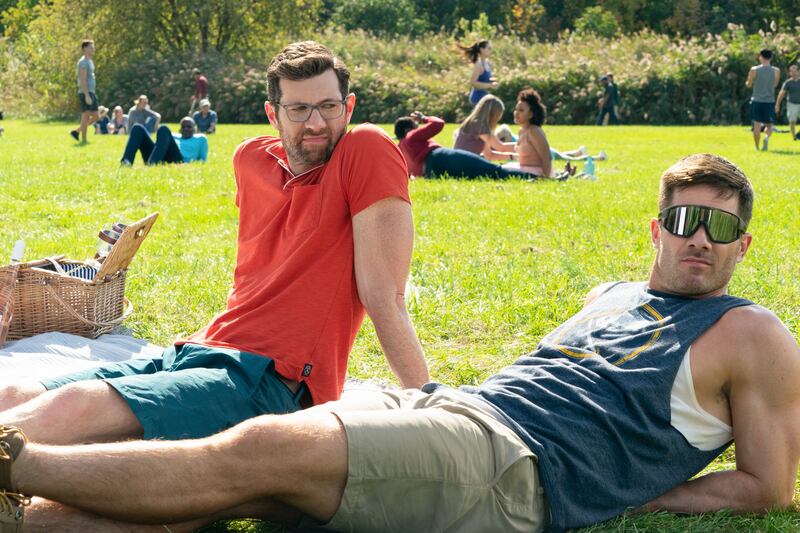 Billy Eichner and Luke Macfarlane in Bros. Photograph: PA Photo/Universal Studios/Nicole Rivelli