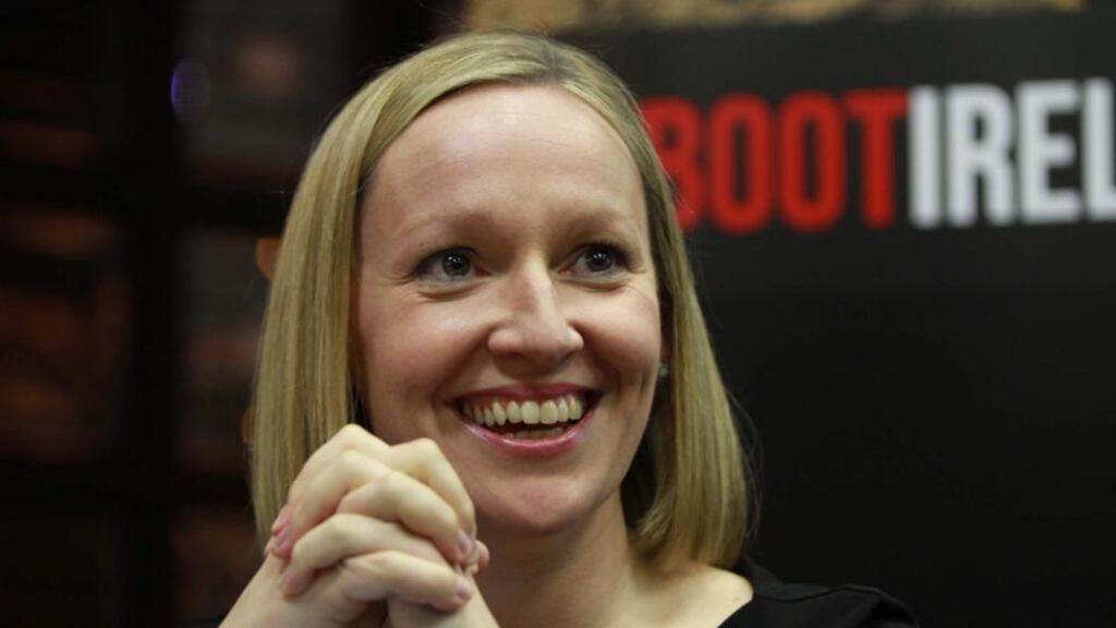 Lucinda Creighton pictures at a public meeting held in the Tara Towers Hotel, Dublin, in February. Photograph: Nick Bradshaw