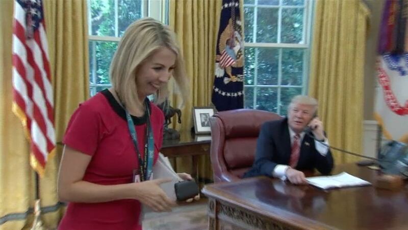 Earlier this year Caitriona Perry made headlines when Donald Trump told Leo Varadkar she 'has a nice smile on her face'