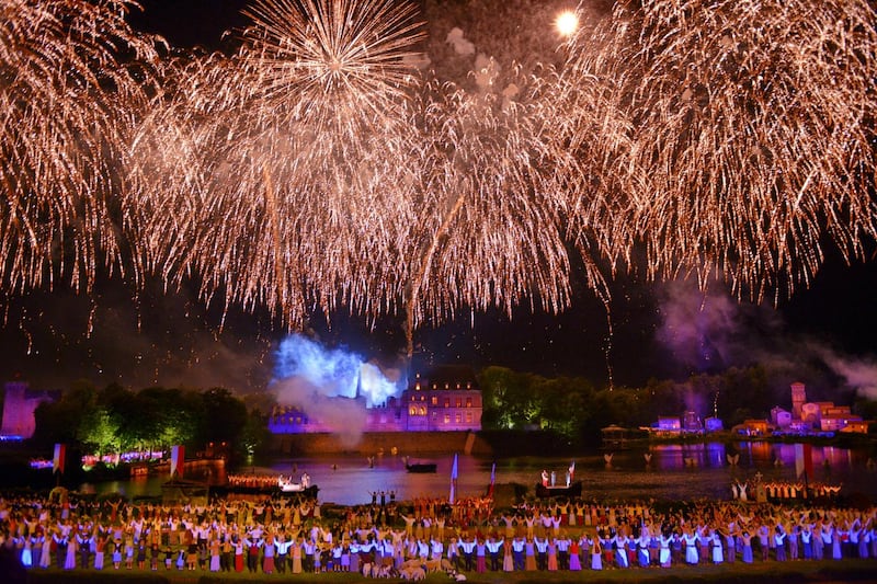 The fireworks at La Cinéscénie