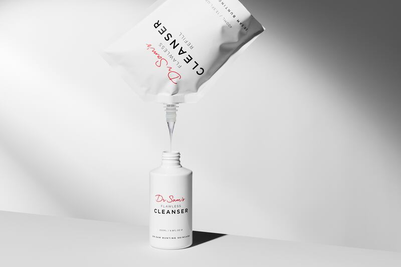 The Dr Sam’s brand launched in 2018 with just one product: the Flawless Cleanser 