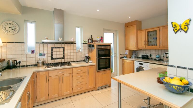The kitchen at 47 Glenabbey Road, Mount Merrion, Co Dublin