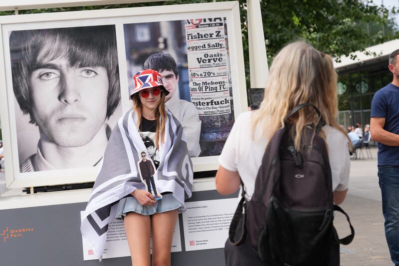 If 2024’s Brat Summer was a kind of spectral reanimation of 90s girl power, then the summer of Oasis might be haunted by the ghosts of 90s optimism. Photograph: Lucy North/PA Wire                                                                                                           