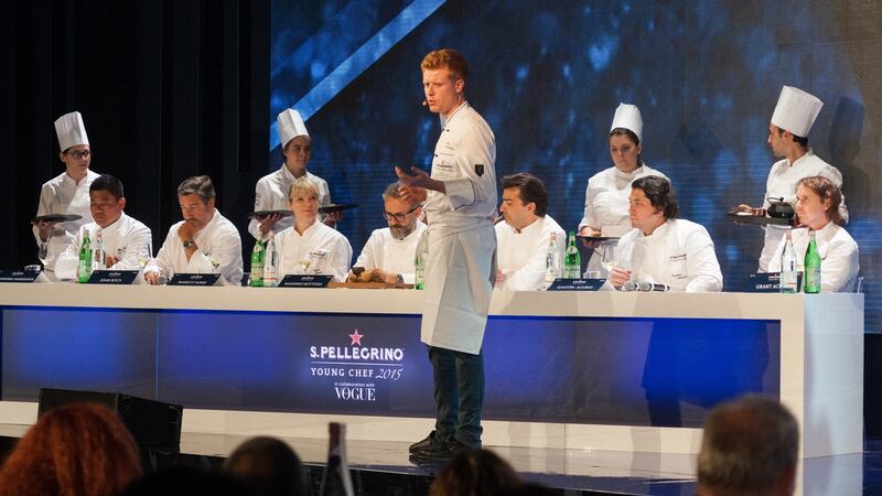 Mark Moriarty, winner of the  San Pellegrino Young Chef 2015 award, explains his dish