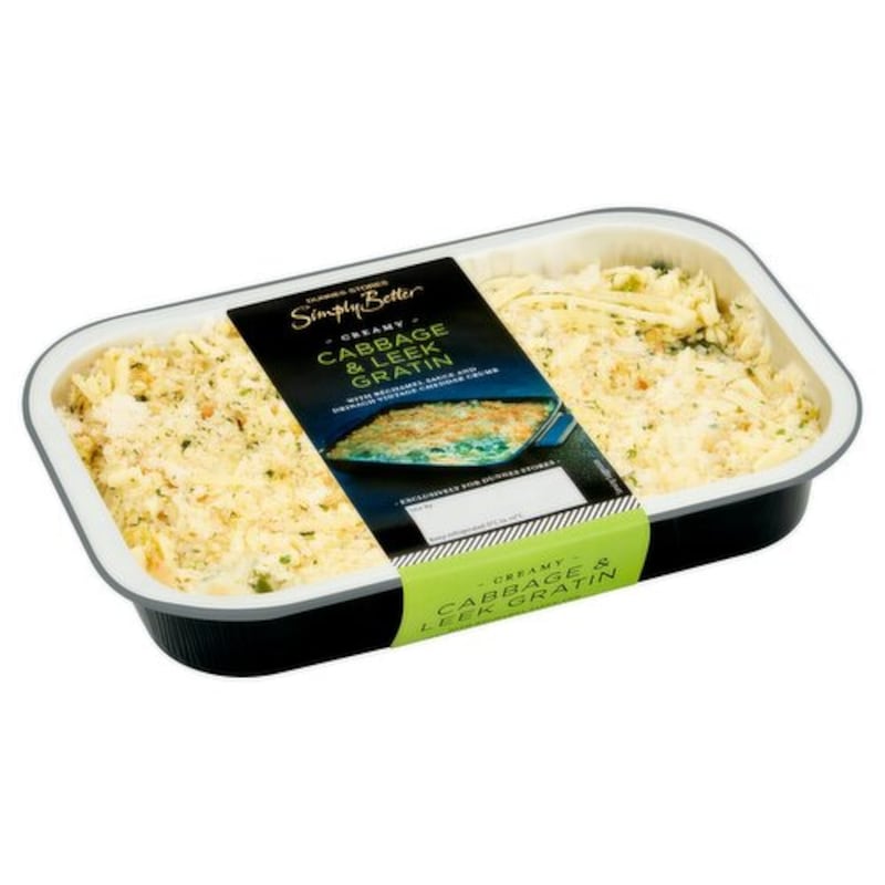 Simply Better Creamy Cabbage & Leek Gratin, €4.99 from Dunnes Stores