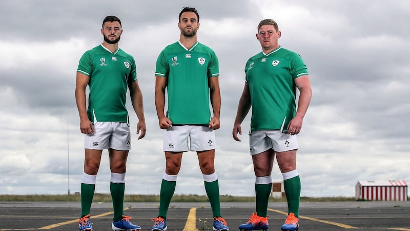 Robbie Henshaw, Conor Murray and Tadhg Furlong are all on the plane to Japan. Photograph: Dan Sheridan/Inpo