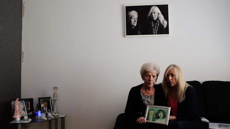 Antoinette Keegan (right) who survived the Stardust fire, and her mother Christine (left). Photograph: Bryan O’Brien
