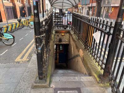 The Temple in Manchester, a pub based in a former lavatory, is also known as The Temple of Convenience. Photograph: Mark Paul